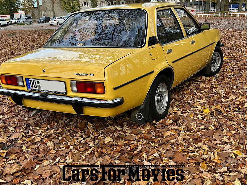 CarsForMovies | Opel Ascona B 1979 Deutschland Gelb Schwarz Zivilfahrzeug Limousine Nordrhein-Westfalen 6650 